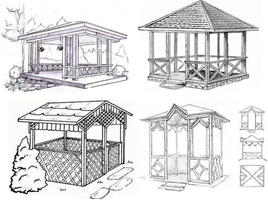 Эскиз беседки