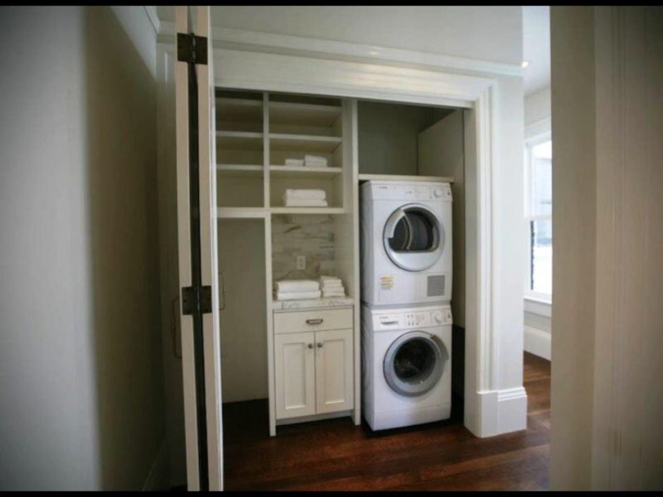Сушилка со стиралкой в нише