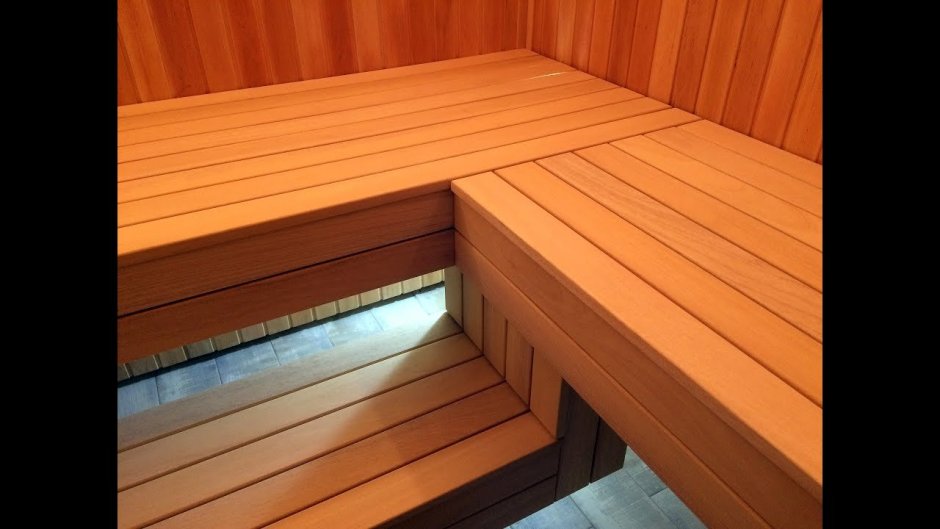 Лавка из полога в баню