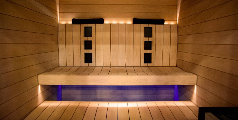 Отделка лавки в бане