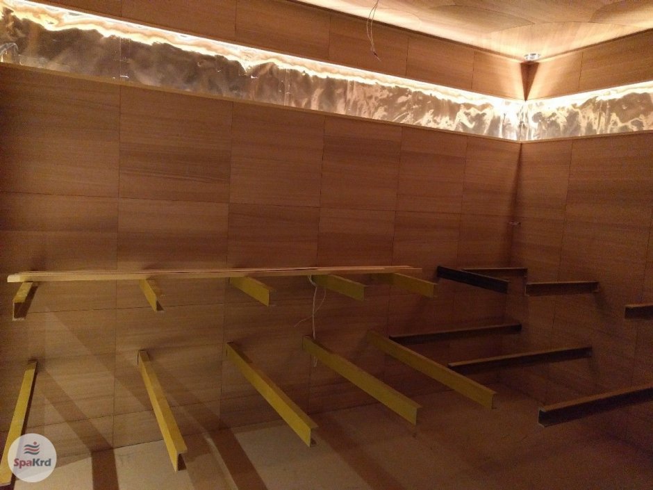 Каркас полков в бане