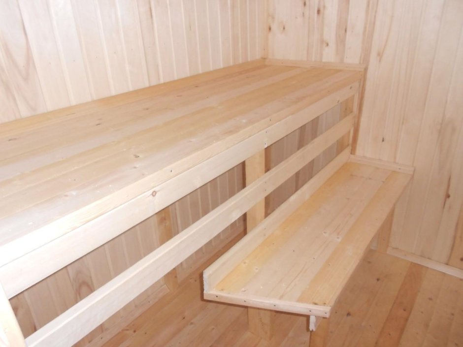 Лавки в моечной бани