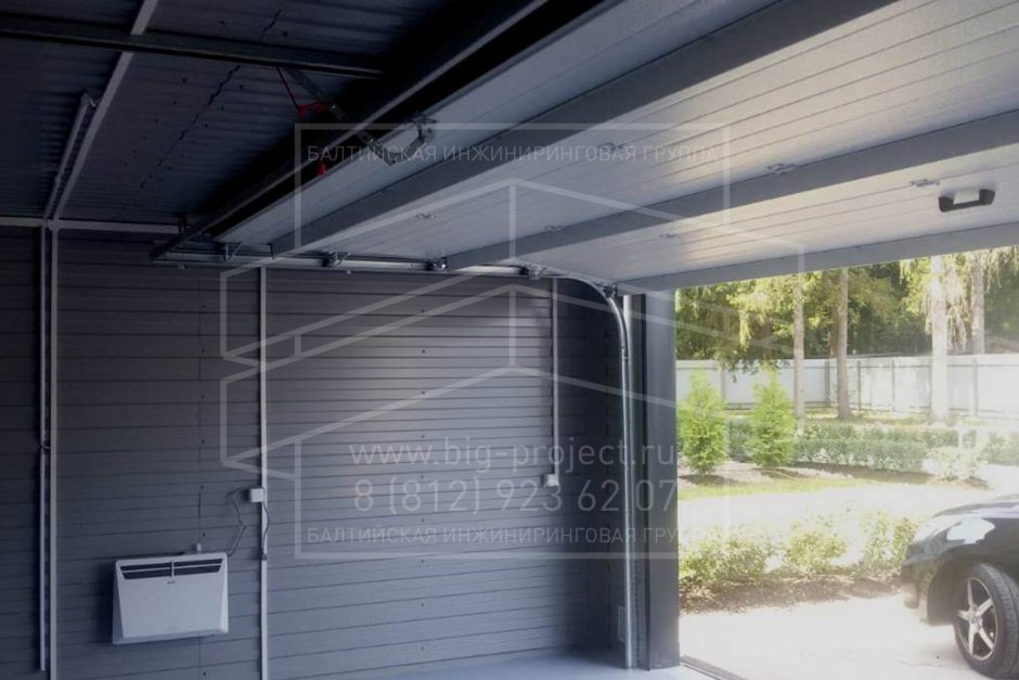 Отделка гаража профлистом