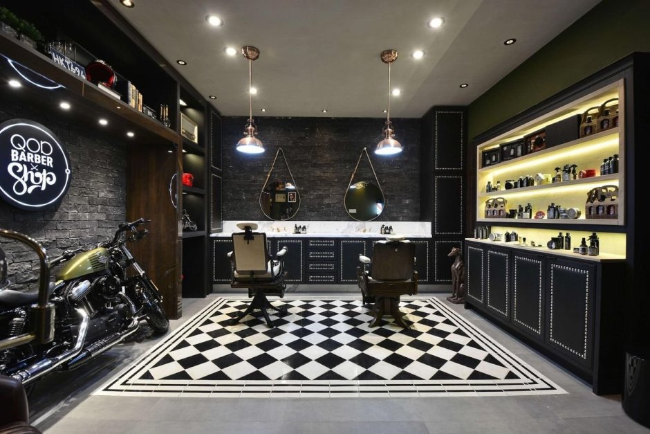 Интерьер барбершопа