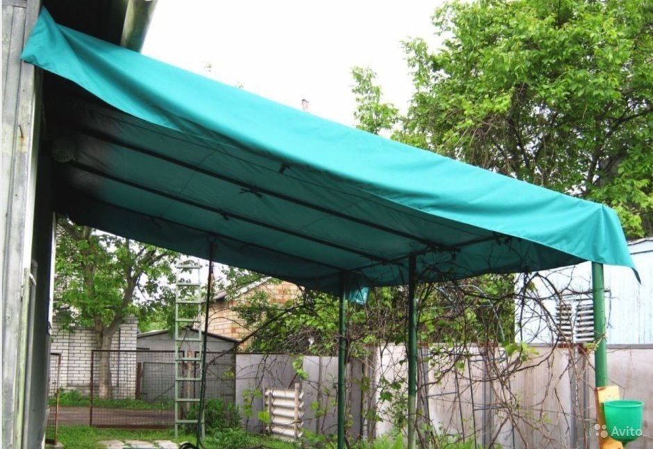 Навесы для авто с сеткой