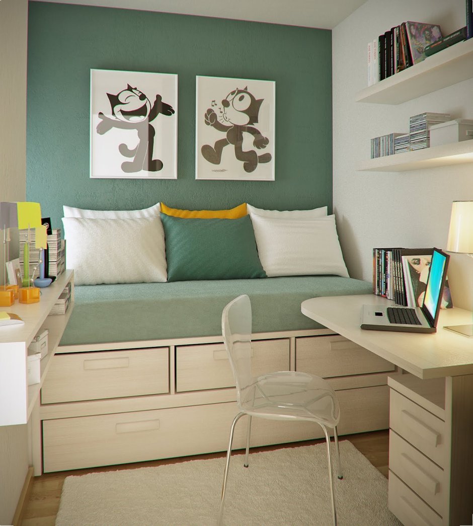 Цвет стен в комнате подростка