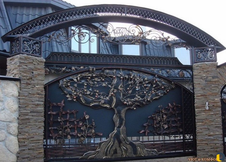 Кованые ворота Тамерлан