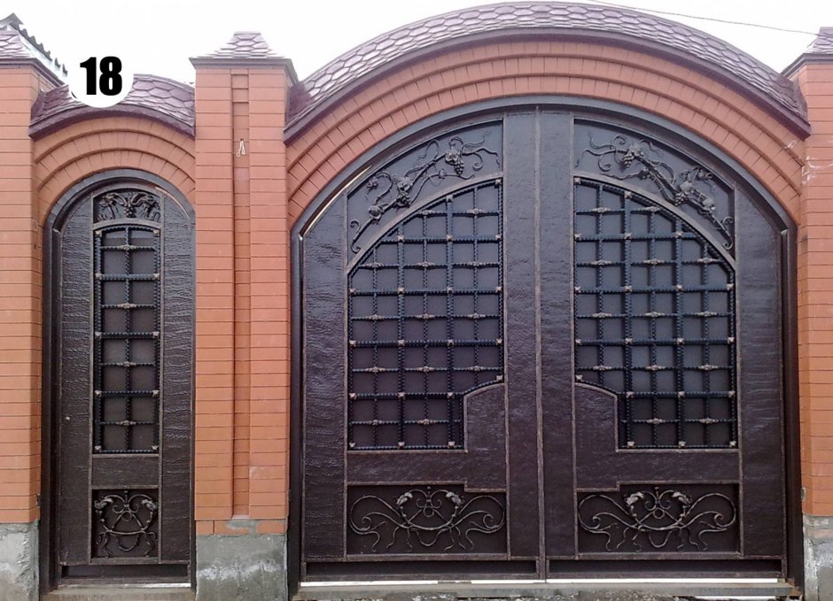 Ворота с аркой