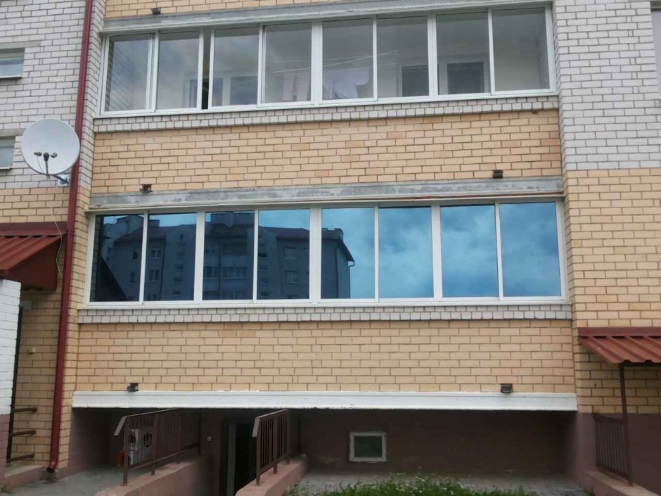 Тонировка зеркальная для окон балкона