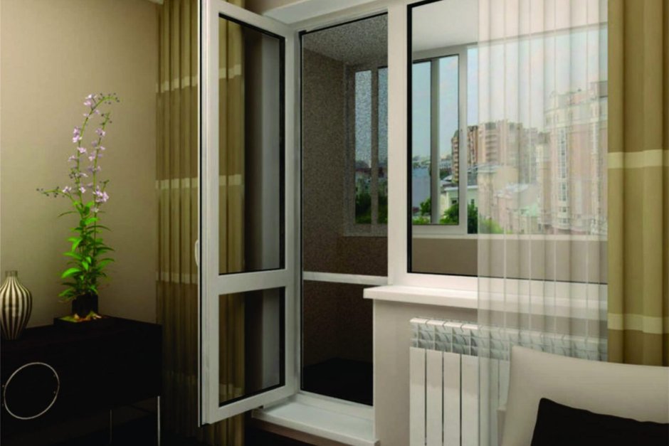 Балконная дверь пластиковая