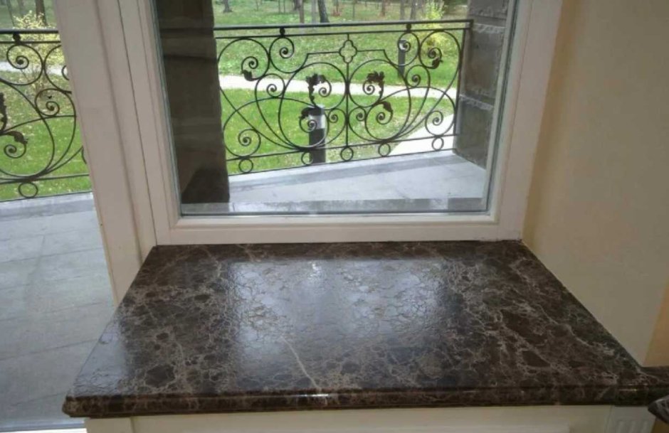 Имперадор дарк мрамор подоконники