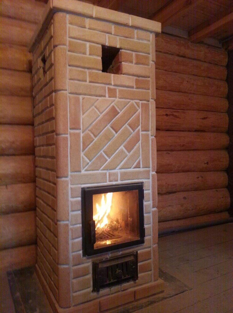 Отопительная кирпичная печь 100кв