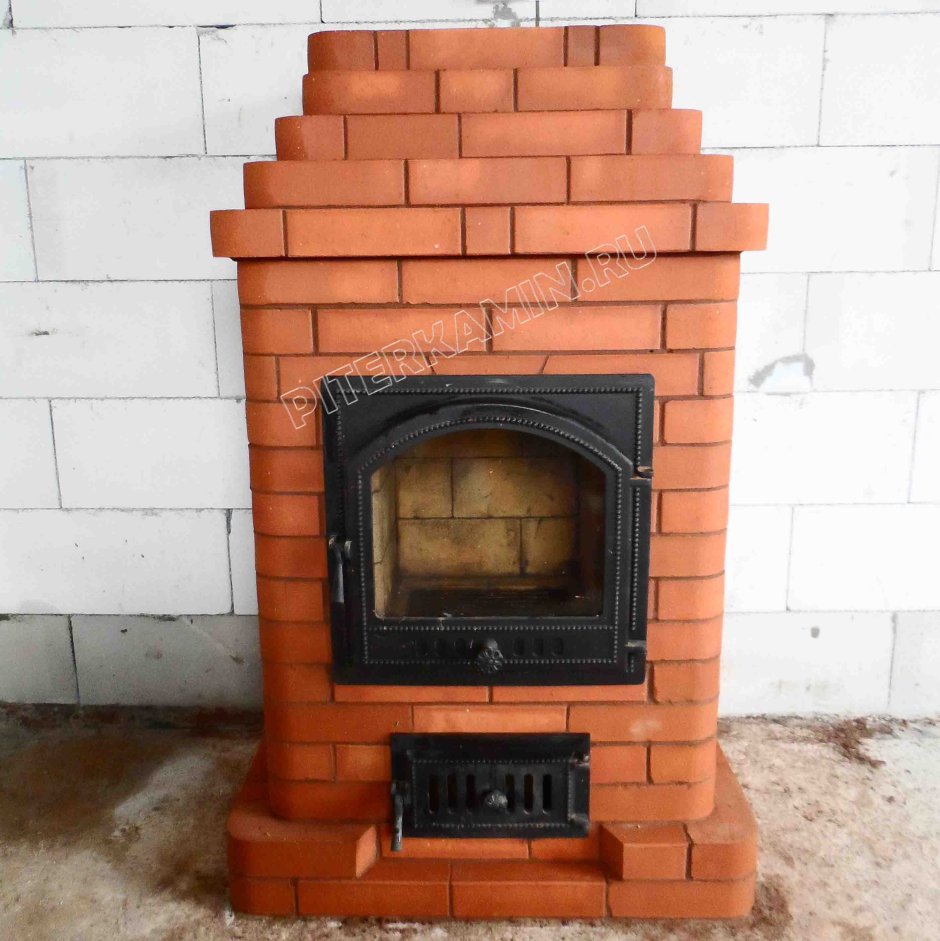 Кирпичная печь камин 1на1