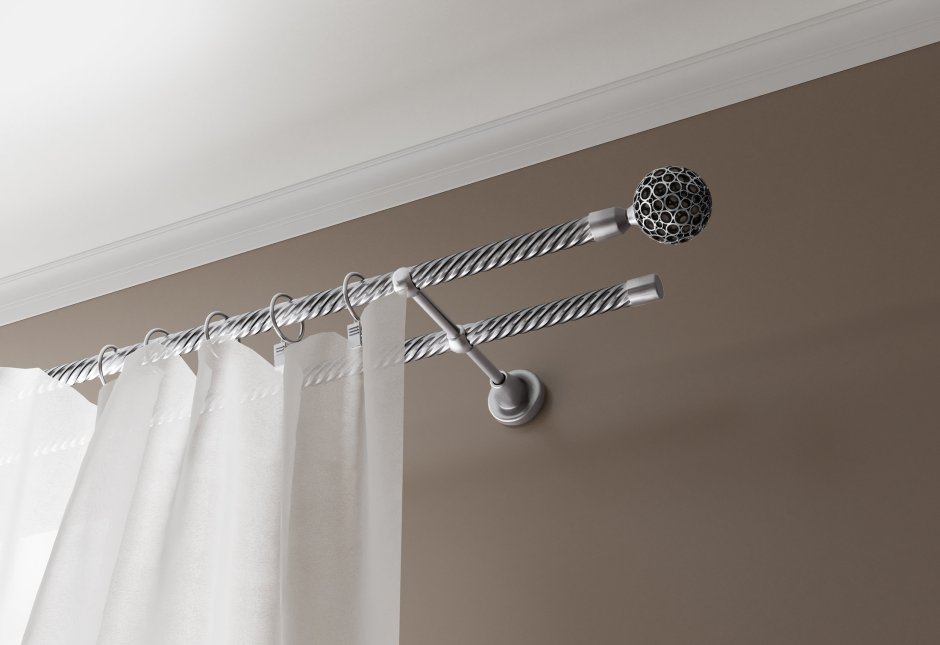 Современные карнизы для штор настенные