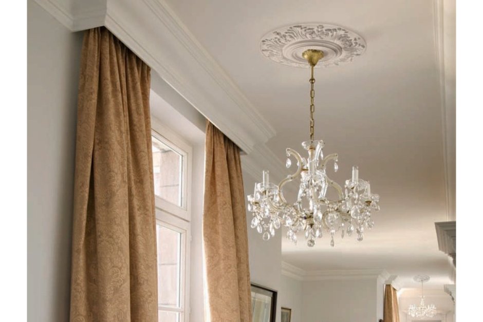 Карниз для штор настенный в интерьере