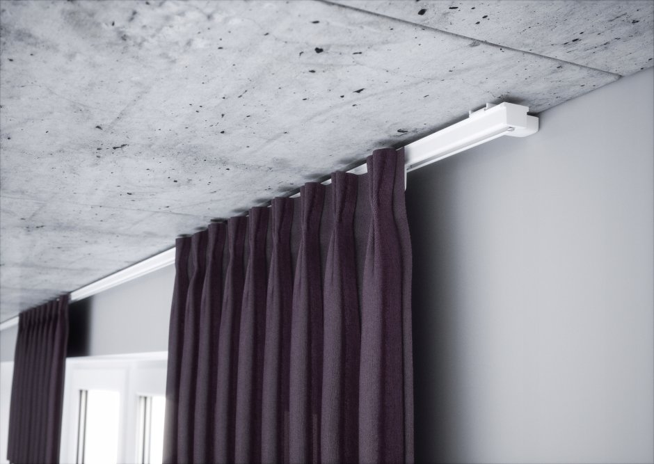 ВИДГА гардинная шина, тройная, белый, 140 см