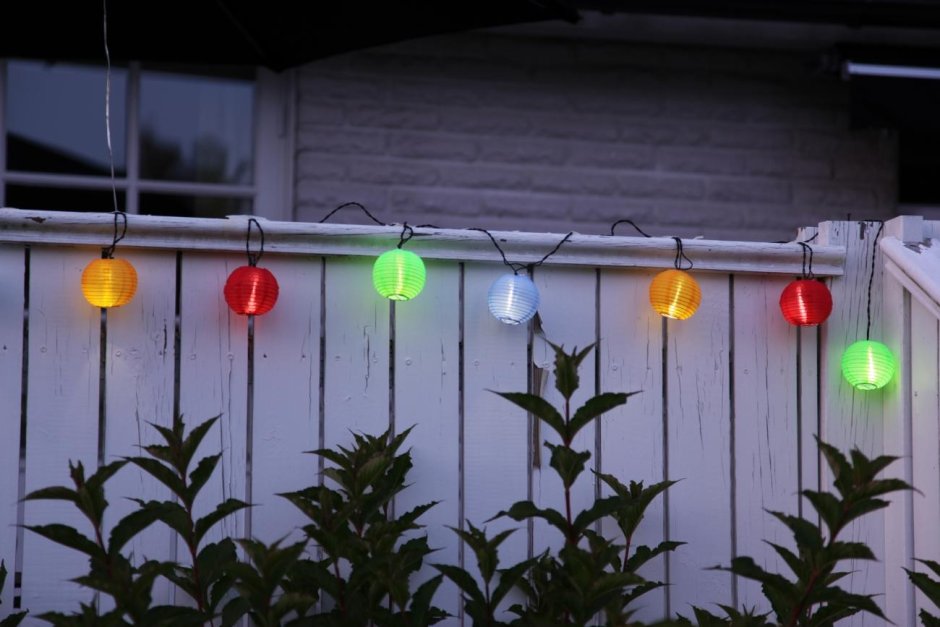 Фонари уличные для дачи гирлянда