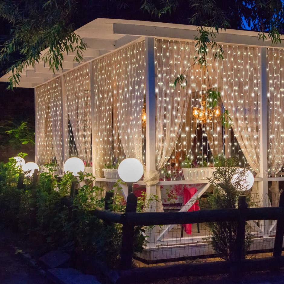 Украшение веранды на даче