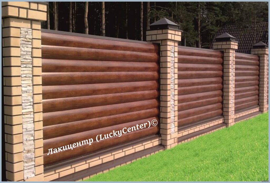 Забор из сайдинга МЕТАЛЛПРОФИЛЬ