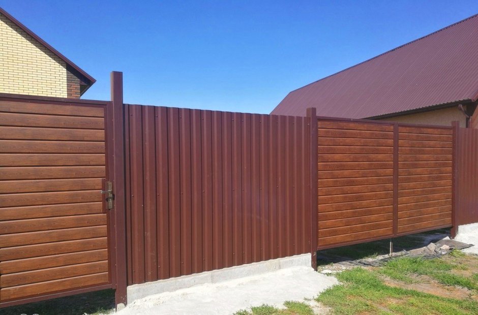 Профнастил горизонтальный для забора