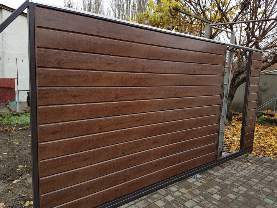 Ворота сайдинг евробрус