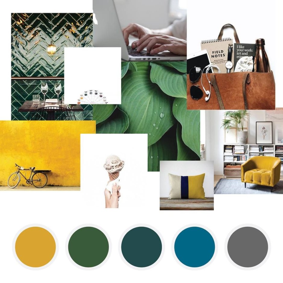 Мудборд палитра