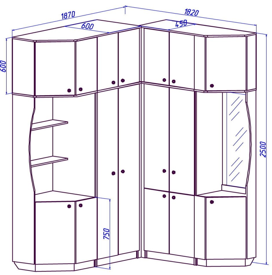 Прихожая Корнелия угловая