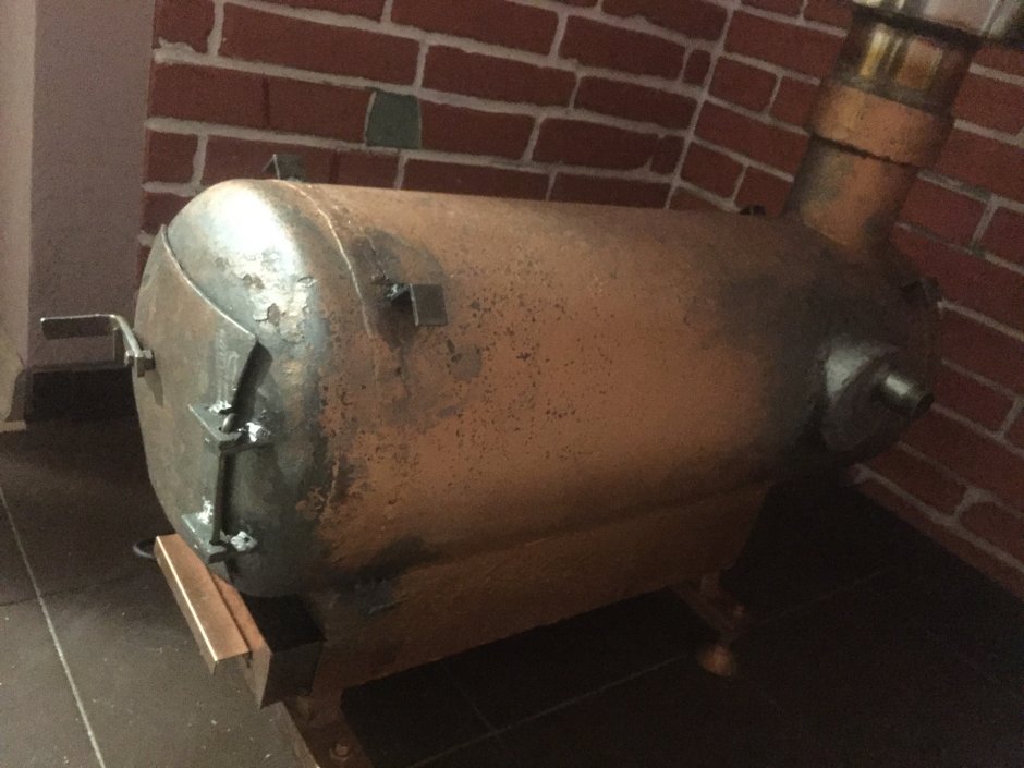 Печь для бани из газового баллона 50 л