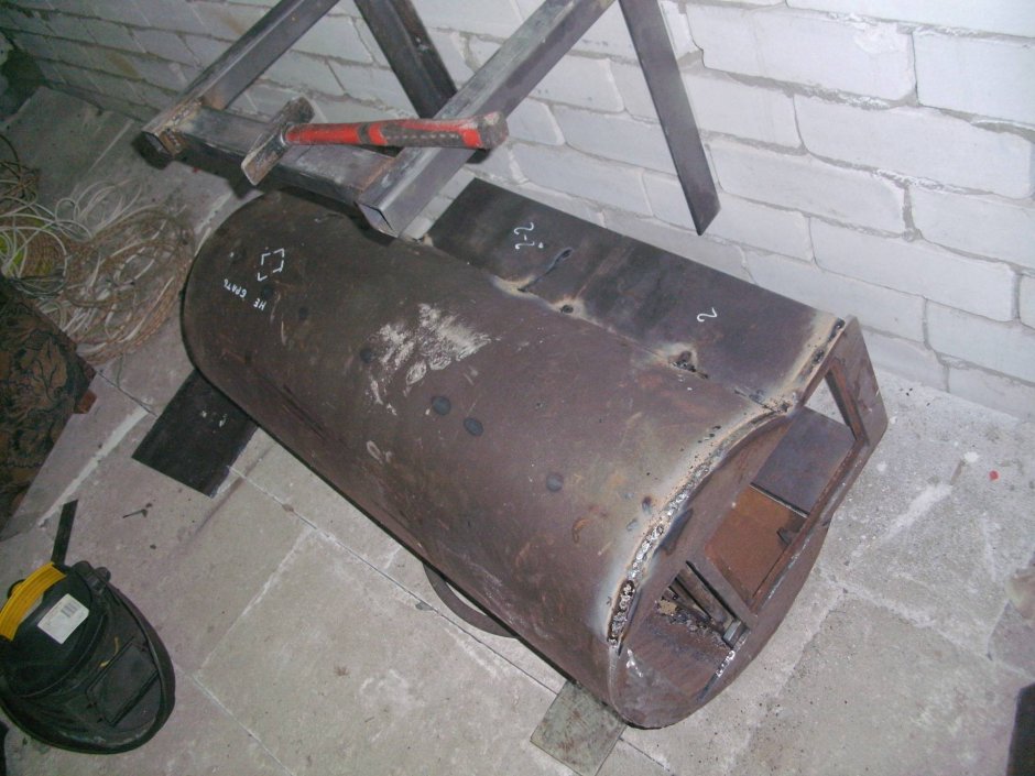 Печка для бани из газового баллона