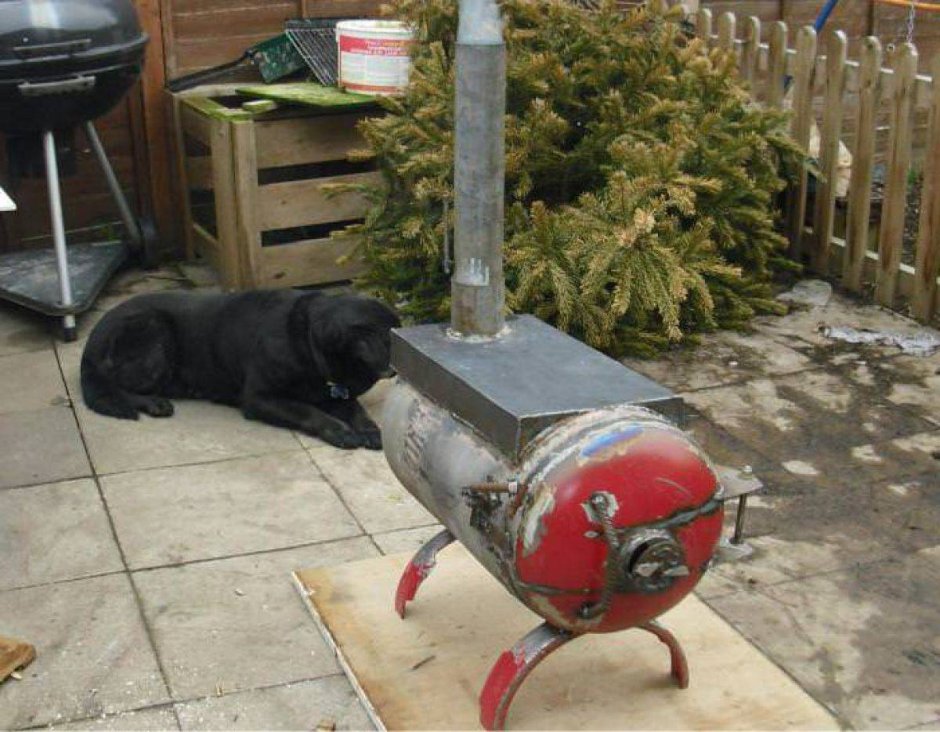 Печь булерьян из газового баллона длительного горения