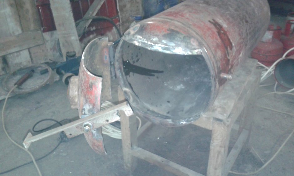 Печь из 2х газовых баллонов 50л