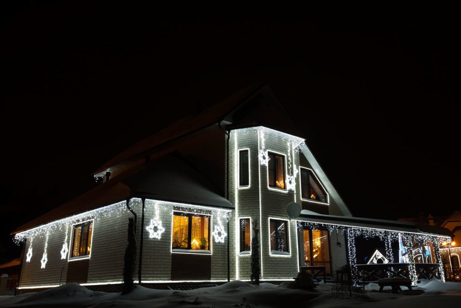 Светодиодная подсветка фасада