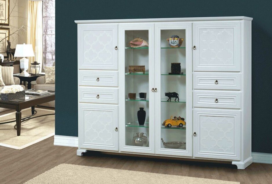 Шкаф75 Delta sistem со стеклянными дверцами