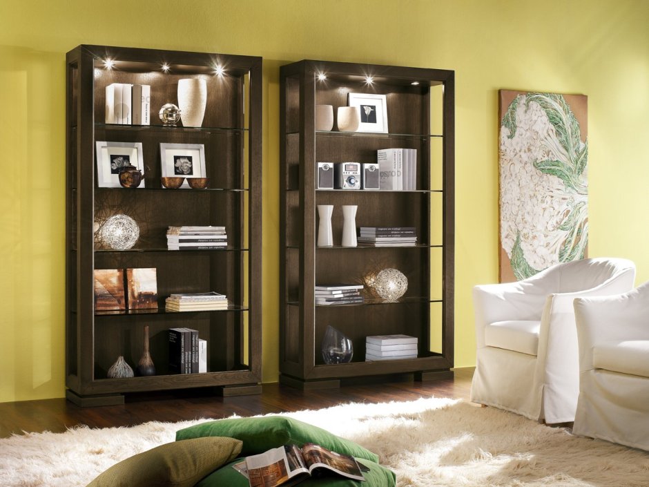Шкафы витрины для комнаты