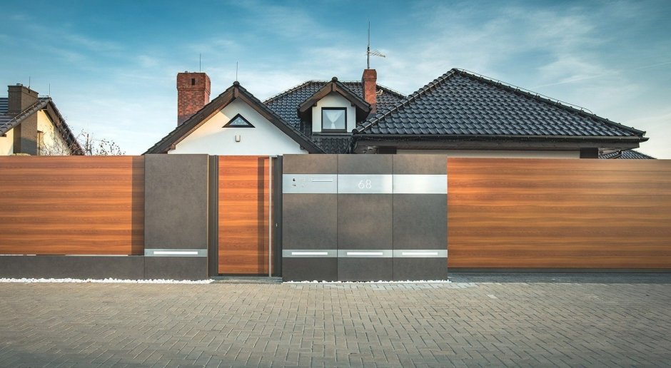 Откатные ворота хайтек