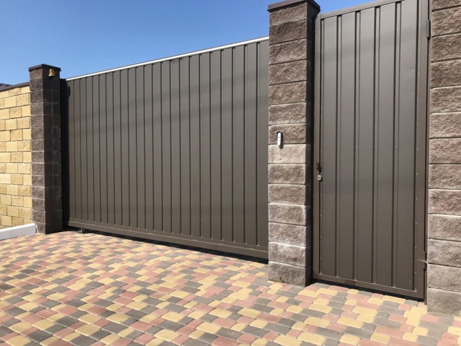 Откатные ворота 4000х2000