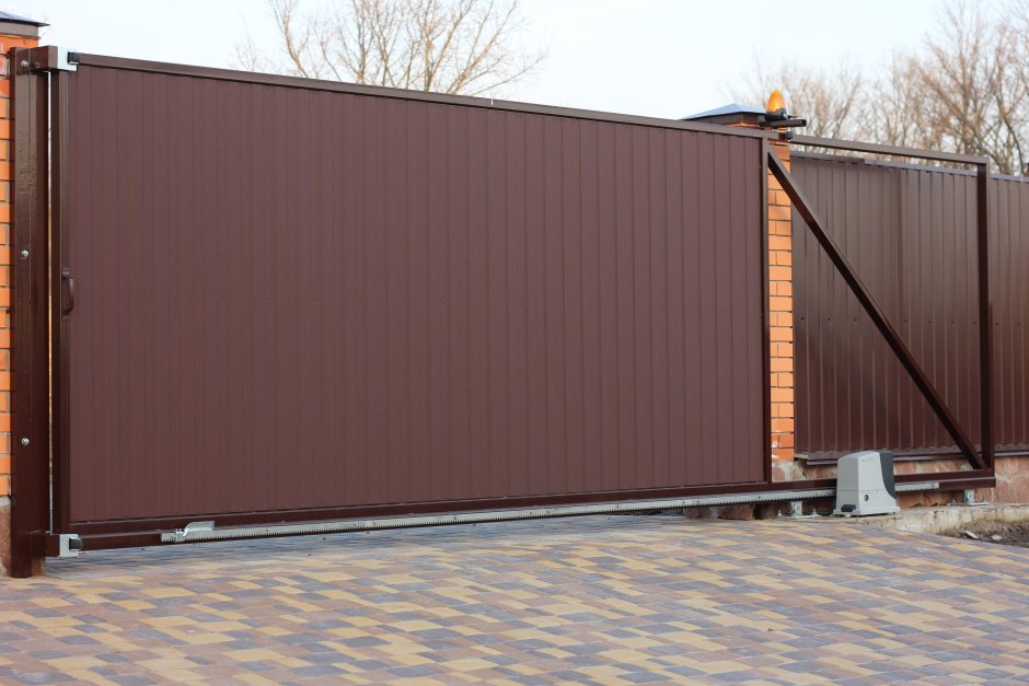 Откатные ворота 6 метров Алютех