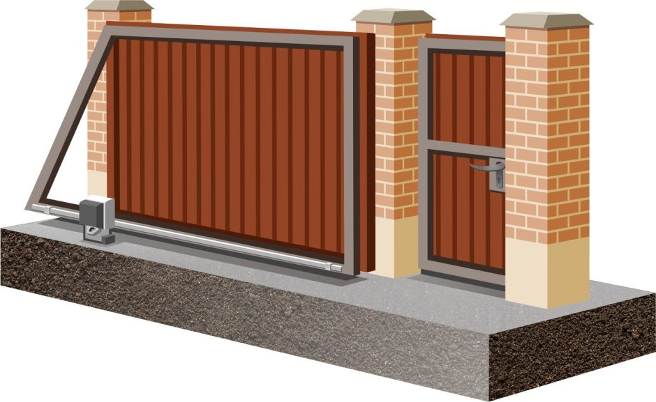 Откатные ворота 9 метров