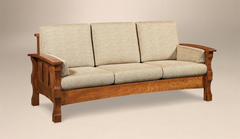 Диван на деревянной основе