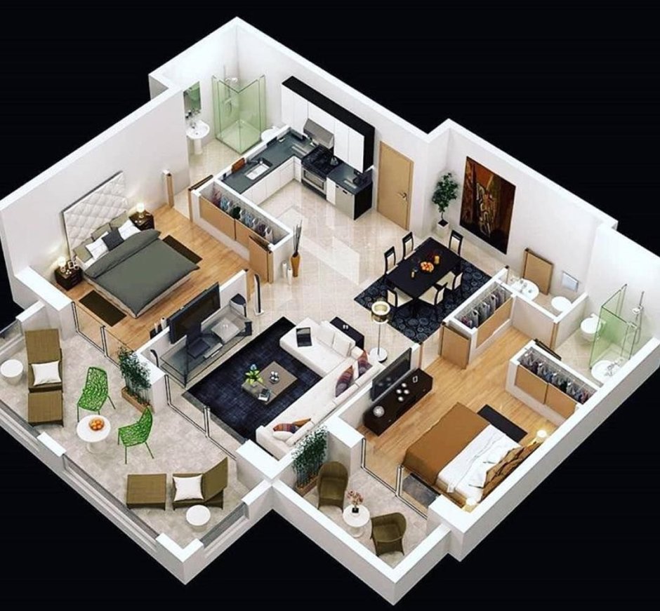 Floorplan 3d проекты