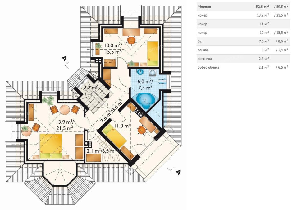 Необычные планировки коттеджей
