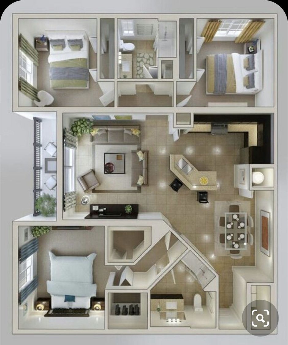 Планировка комнат в симс 3