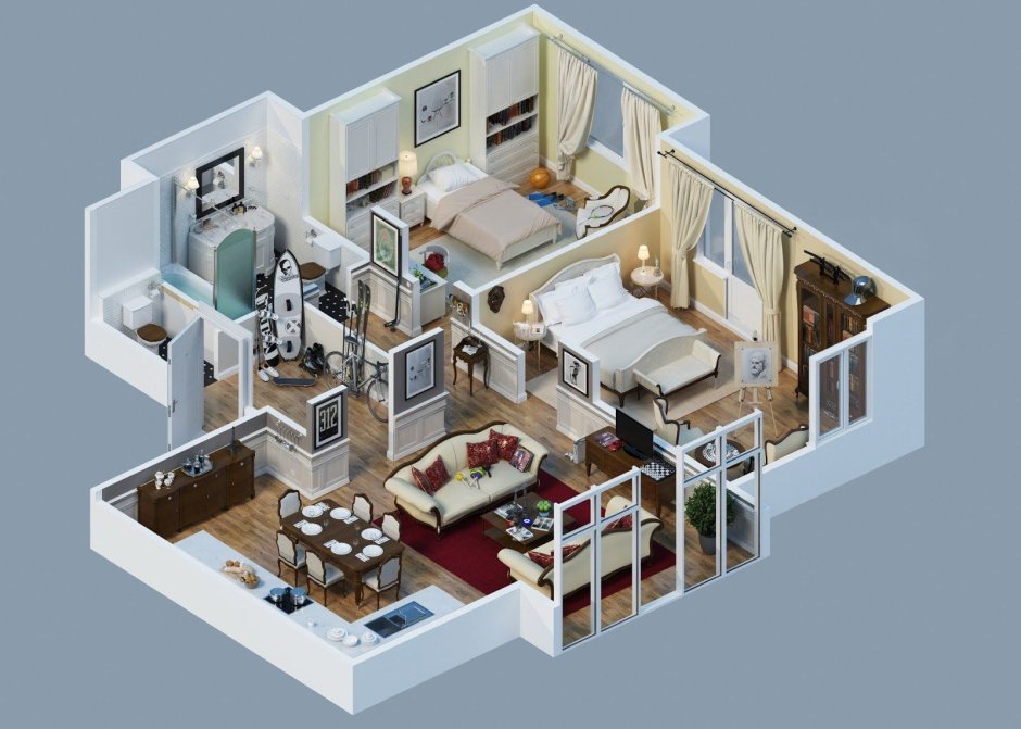 Квартира в симс 3 планировка