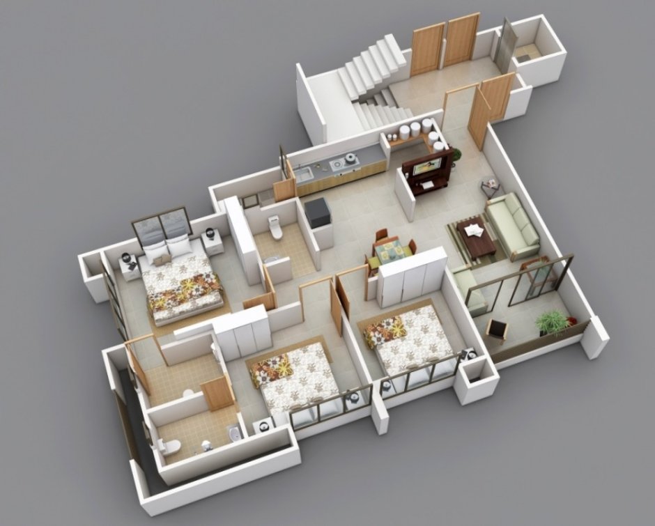 Floorplan 3d проекты