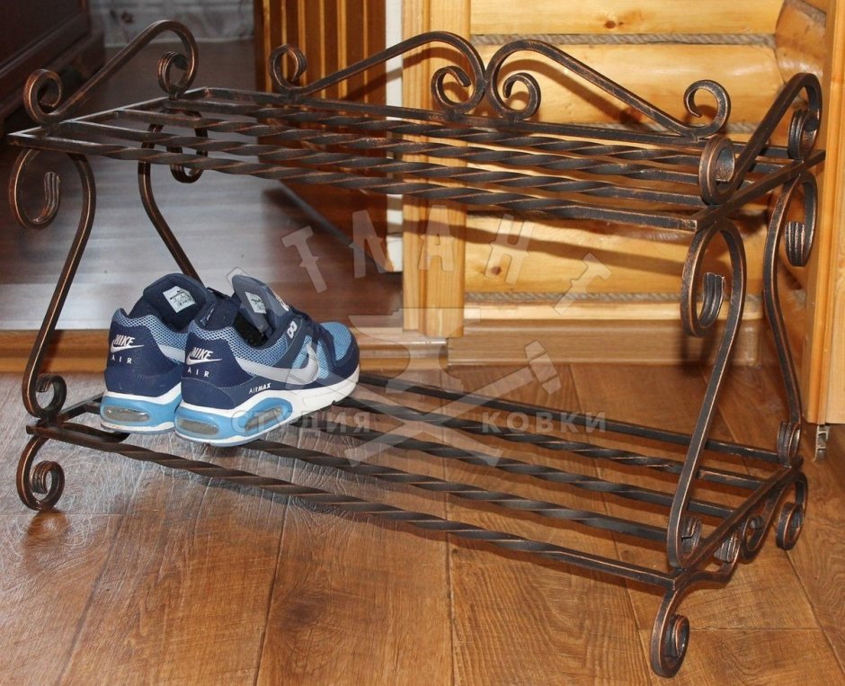 Холодная ковка подставка под обувь