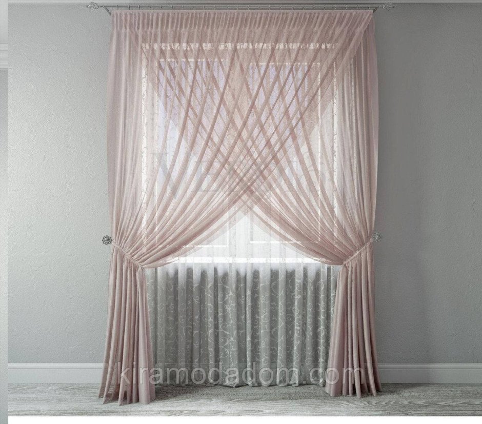 Шторы на люверсах на кухню