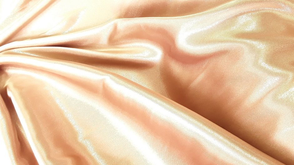 Бежевая атласная ткань