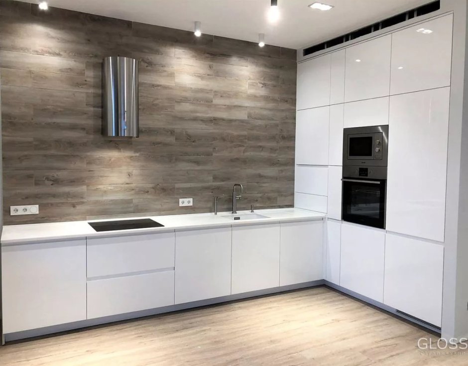 Кухня икеа белая с деревянной столешницей