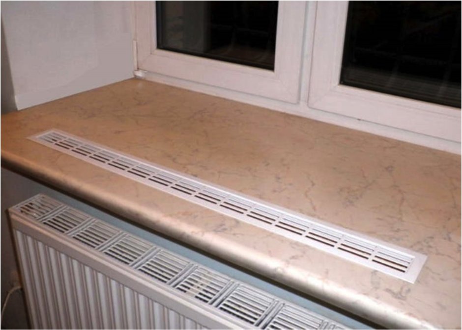 Вентиляционные решетки для подоконников 700х100