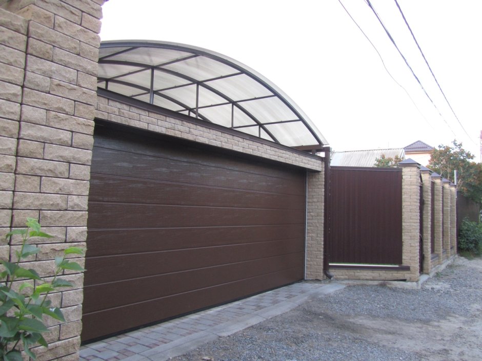 Ворота Алютех под навес